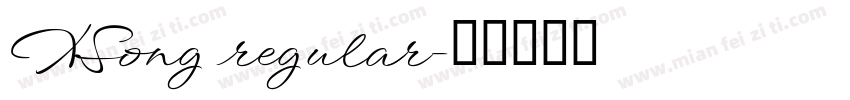 XSong regular字体转换